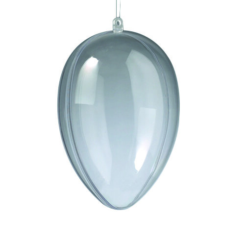 Kunststoffei, teilbar (PS), glasklar 100 mm 20 St.