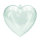 Kunststoffherz, teilbar (PS), glasklar 100 mm 20 St