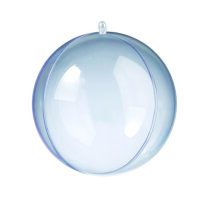 Kunststoffkugel, teilbar (PS), glasklar 180 mm 6 St