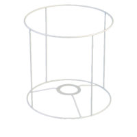 Lampenschirm-Gestell, Rund ø 20 cm E27, weiß