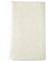 Langhaarplüsch  weiß 20 x 35 cm
