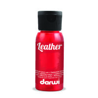 Leather, Ledermalfarbe, zinnoberrot, 50 ml
