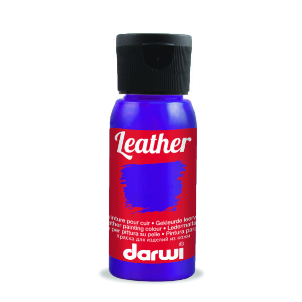 Leather, Ledermalfarbe, violett, 50 ml