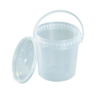 Leerdose (PP), 1180 ml, transparent, inkl. Deckel 50 St.