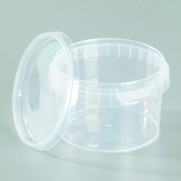 Leerdose (PP), 365  ml, transparent, inkl. Deckel 50 St.
