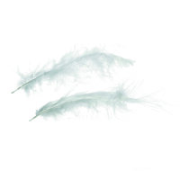 Marabufeder  weiß, 2 g ~ 20 Stk.