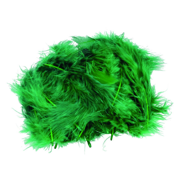 Marabufeder  grün, 2 g ~ 20 Stk.