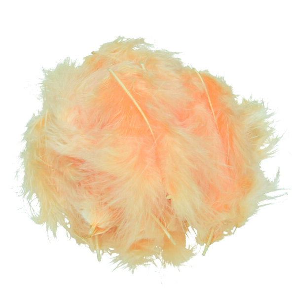 Marabufeder  lachs, 2 g ~ 20 Stk.