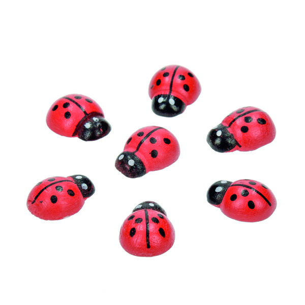 Marienkäfer aus Holz  30 Stk.