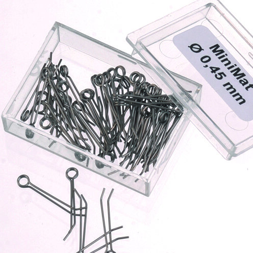 Mattierfedern, abgwinkelt, MiniMat  48 Stk.