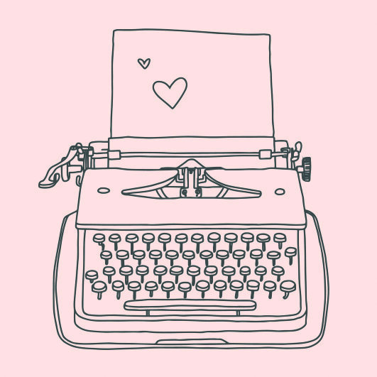 May&Berry Stempel, Schreibmaschine, nude