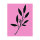 May&Berry Stempel, Zweig, rosa