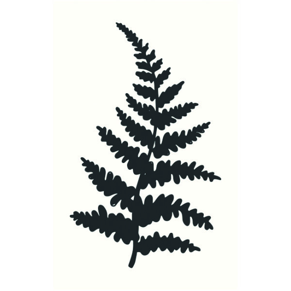 May&Berry Stempel, Farnzweig, weiß