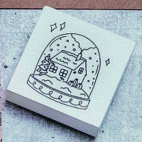 May&Berry Stempel, Schneekugel, weiß