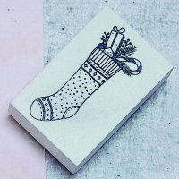 May&Berry Stempel, Weihnachtsstrumpf, weiß