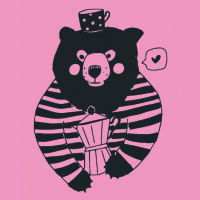 May&Berry Stempel, Bär, rosa