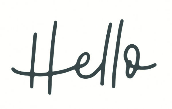 May&Berry Stempel, Hello, weiß