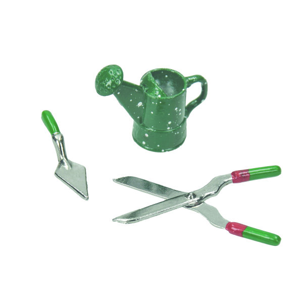 Miniatur, Gartenwerkzeuge  3 - teilig