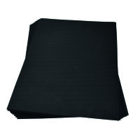 Moosgummiplatte  schwarz 300 x 450 x 2 mm
