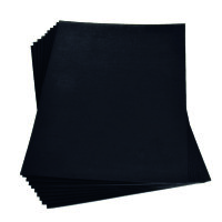 Moosgummiplatte  schwarz 200 x 300 x 2 mm