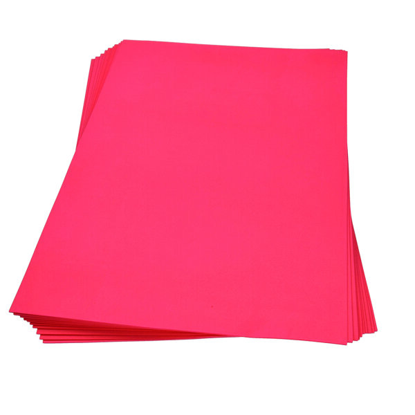 Moosgummiplatte  rot 300 x 450 x 2 mm