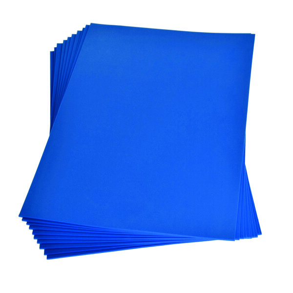 Moosgummiplatte  blau 200 x 300 x 2 mm