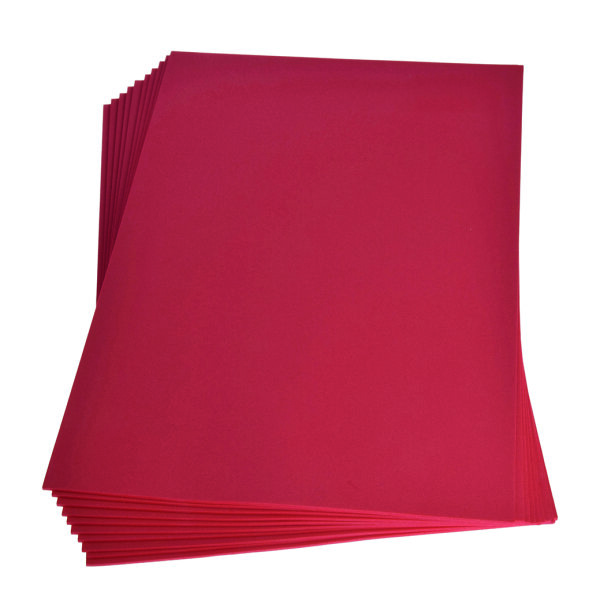 Moosgummiplatte  rot 200 x 300 x 2 mm