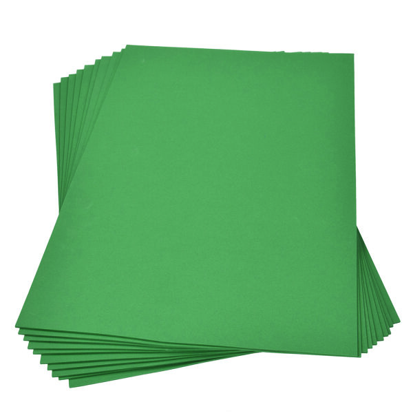Moosgummiplatte  grün 300 x 450 x 2 mm