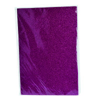Moosgummiplatte Glitter  pink 200 x 300 x 2 mm