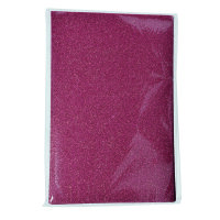 Moosgummiplatte Glitter  rosa 200 x 300 x 2 mm