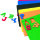 Moosgummiteilemix, Buchstaben  156 Stk.