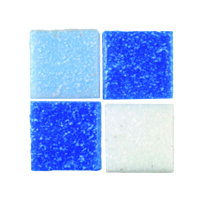 MosaixPro-Glassteine  blaumix, 10 x 10 x 4 mm 1.000 g
