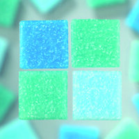 MosaixPro-Glassteine  türkismix 200 g ~ 302 Stk.