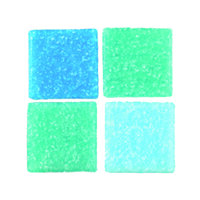 MosaixPro-Glassteine  türkismix, 10 x 10 x 4 mm 1.000 g