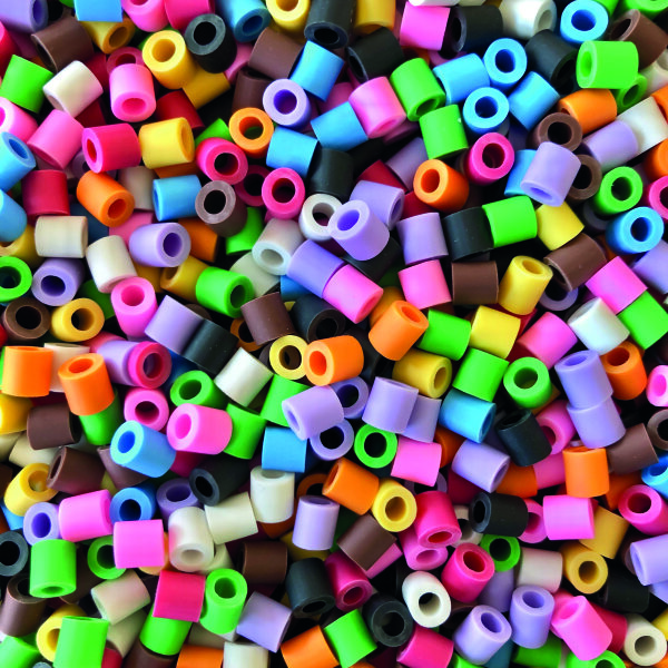 NABBI® BioBeads, biologisch abbaubar, 10 Farben Mix, 1.000 Stk.