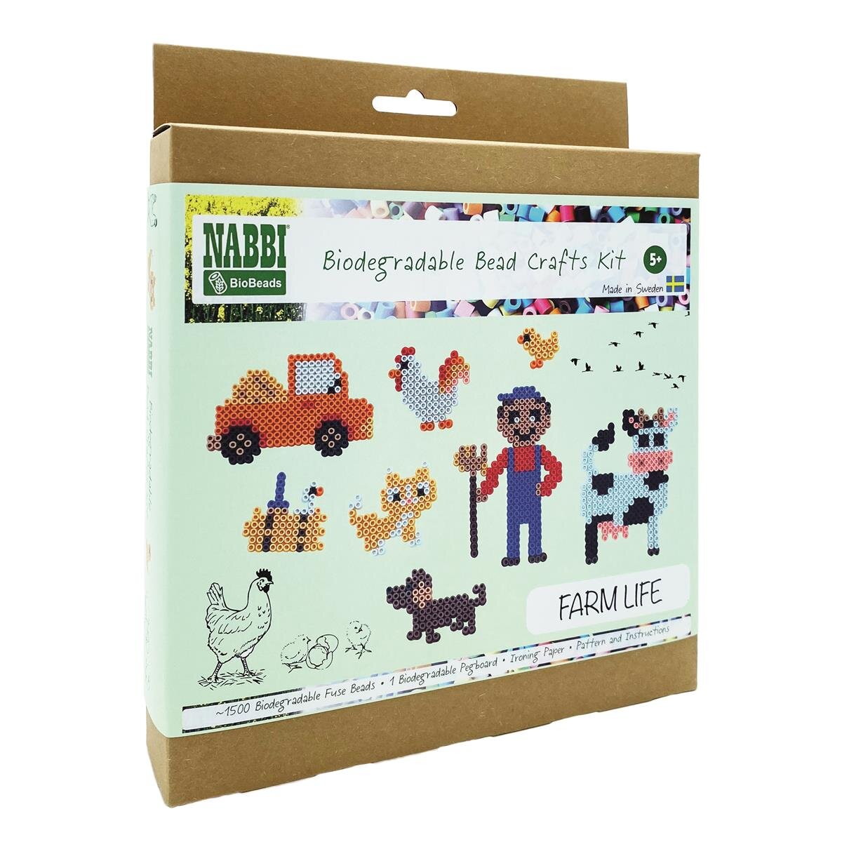 NABBI® BioBeads 1500 Stück Bio-Perlen bunt 180x210x40 mm