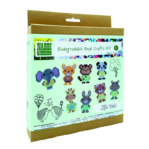 NABBI® BioBeads, Little World Kit  ~1.500 Stk. / 1 Legeplatte