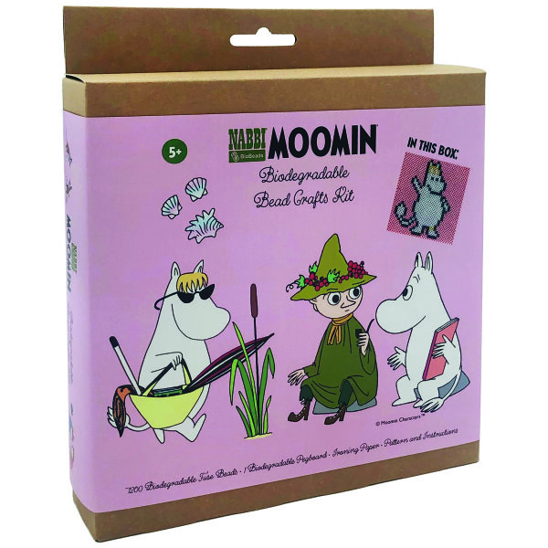 NABBI® BioBeads, Moomin Snorkmaiden Kit  ~1.200 Stk. / 1 Legeplatte