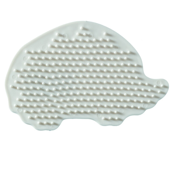 NABBI® BioBeads Legeplatte, Igel, weiß 12 x 8 cm