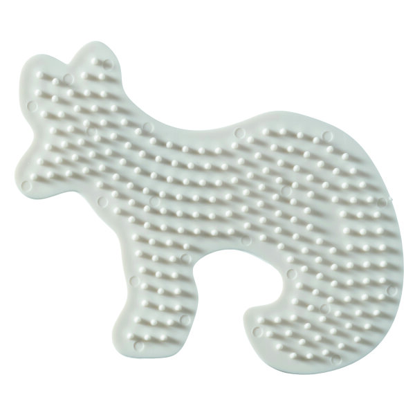 NABBI® BioBeads Legeplatte, Fuchs, weiß 11 x 9 cm