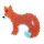 NABBI® BioBeads Legeplatte, Fuchs, weiß 11 x 9 cm