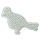 NABBI® BioBeads Legeplatte, Vogel, weiß 12 x 9 cm