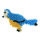 NABBI® BioBeads Legeplatte, Vogel, weiß 12 x 9 cm
