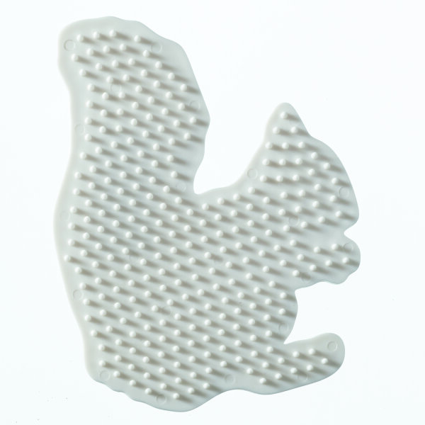 NABBI® BioBeads Legeplatte, Eichhörnchen, weiß  12 x 9 cm