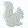 NABBI® BioBeads Legeplatte, Eichhörnchen, weiß  12 x 9 cm