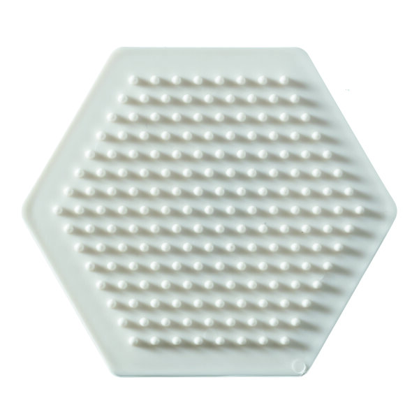 NABBI® BioBeads Legeplatte, Hexagon, weiß