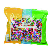 NABBI® Bügelperlen, geschlitzt, Standard Mix / Gold / Silber, 6.000 Stk.