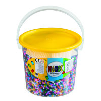NABBI® Bügelperlen Set, im Henkeleimer, Standard Mix, 17.000Stk. incl. 5Steckplatten
