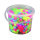 NABBI® Jumbo Beads Bügelperlen, im Henkeleimer, Pastell Mix, 550 Stk.