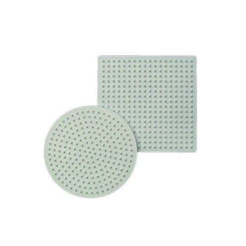 NABBI® Legeplatte, Mix Kreis / Quadrat, weiß, 2 Stk. 9 cm